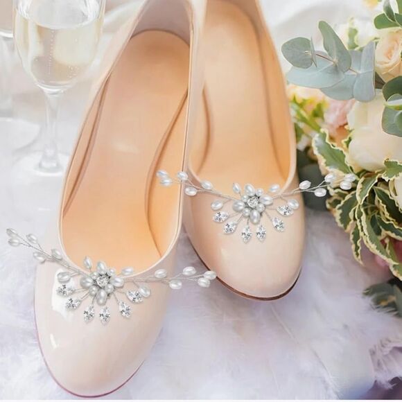 Wedding Bridal Shoe Clips - Picture 7 of 10